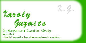 karoly guzmits business card